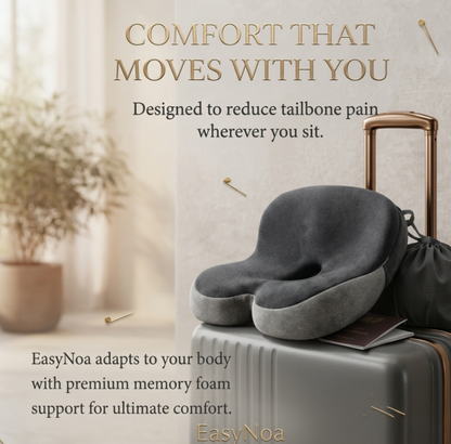 EasyNoa ErgoSit™ Travel & Daily Ergonomic Memory Foam Cushion