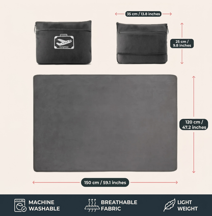 EasyNoa VelvetCloud – 4-in-1 Travel Comfort Companion