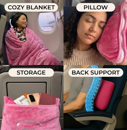 EasyNoa VelvetCloud – 4-in-1 Travel Comfort Companion