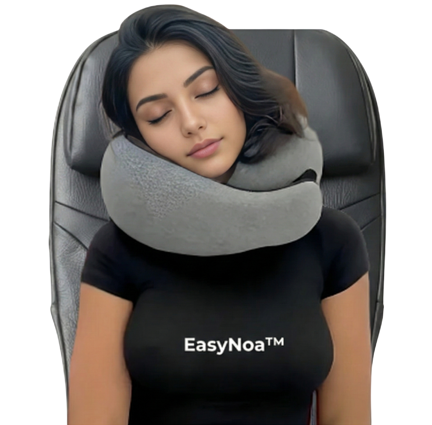 EasyNoa CloudComfort – 360° Ergonomic Memory Foam Travel Pillow